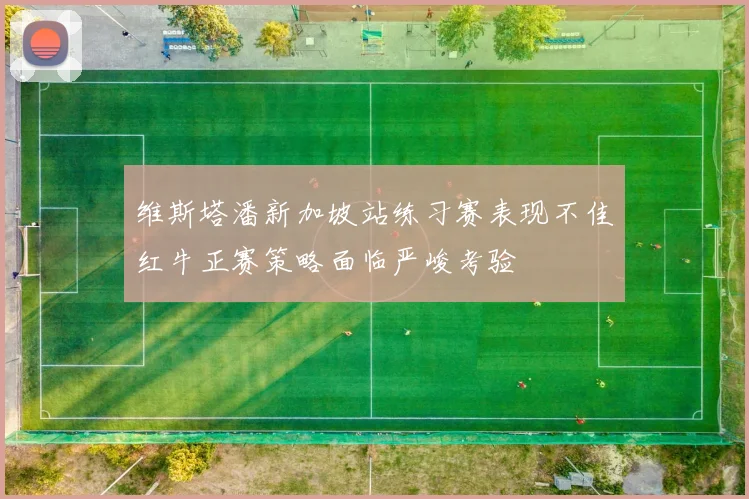 维斯塔潘新加坡站练习赛表现不佳红牛正赛策略面临严峻考验